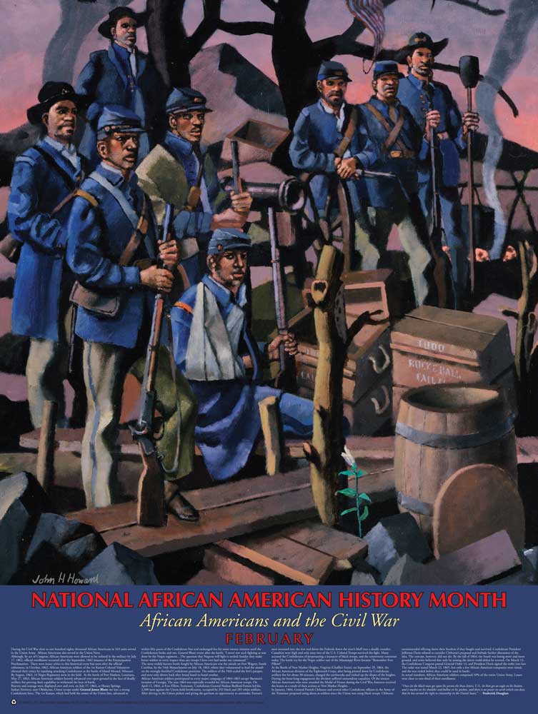 Item# B112 National African American History Month African Americans and the Civil War  .(GSA) -  DiversityStore.Com®