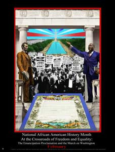 Item# B13 National African American History Month At the Crossroads of Freedom and Equality  .(GSA) -  DiversityStore.Com®