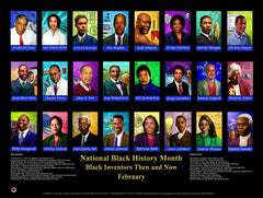 Item# BNV2 Black Inventions & Inventors Then and Now Poster