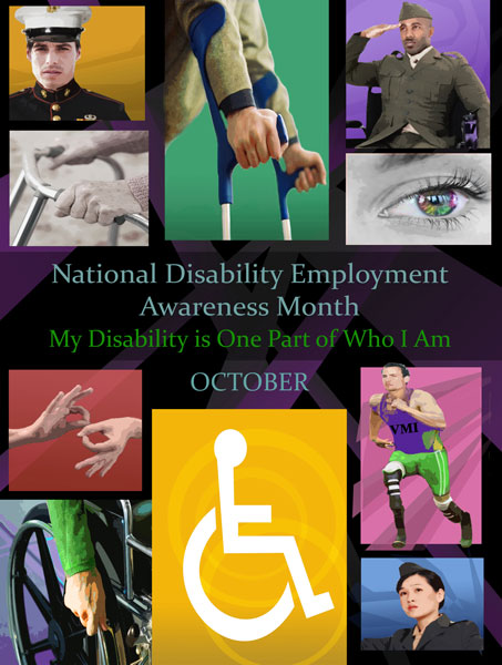 Item#  D15 National Disability Employment Month My Disability NDEAM .. (GSA) -  DiversityStore.Com®