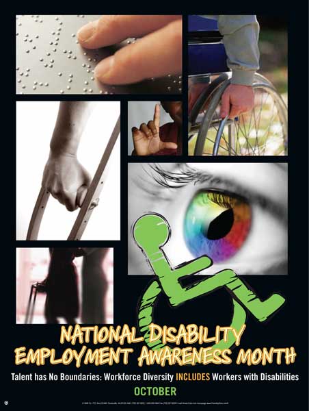 Item# D10 Disability Employment Awareness Month - Talent has No Boundaries..(GSA) -  DiversityStore.Com®