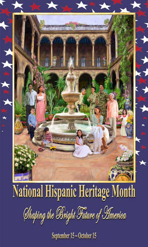 Item# H173X5  Hispanic Heritage Month Custom Made Banner Large 3 By 5 Feet ...OM -  DiversityStore.Com®