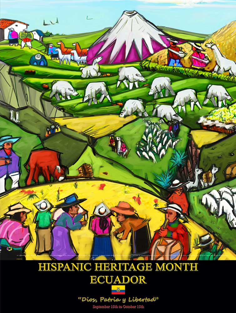 Ecuador - Hispanic Heritage Month Poster