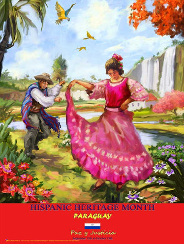 Paraguay - Hispanic Heritage Month Poster
