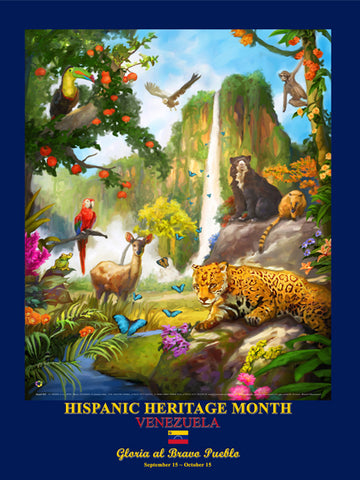 Venezuela Hispanic Heritage Month Poster Item: HV (OM) -  DiversityStore.Com®