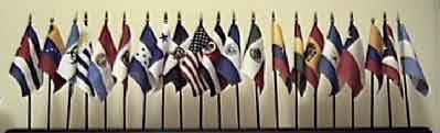 Hispanic Flag Set - 21 Flags on 21 one-hole stands (Not the image on display)  .. OM -  DiversityStore.Com®