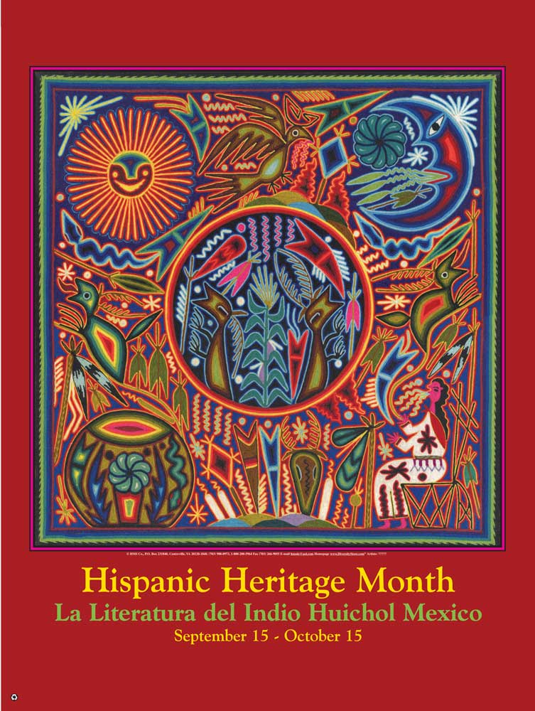 Item# HL Index# HL Hispanic Heritage Month La Literatura del Indio Huichol Mexico (GSA) -  DiversityStore.Com®