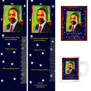 MLK15 Bookmarks, Buttons and Magnets ..OM -  DiversityStore.Com®