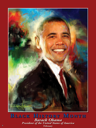 Item#   B093 Black History Month Barack Obama, President Poster (GSA) -  DiversityStore.Com®