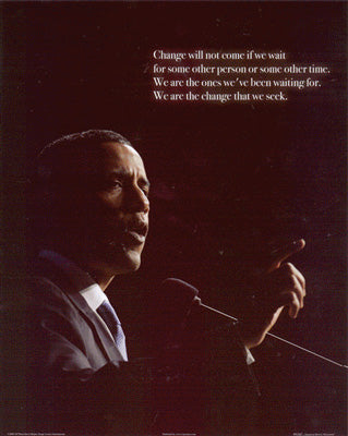 Obama Mini 10 - Podium Speech OM10 Poster (8 inch by 10 inch) -  DiversityStore.Com®