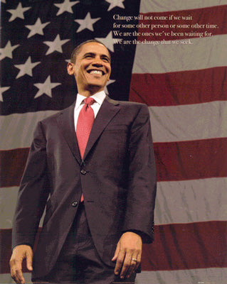 Obama Mini 1 - Obama USA Flag OM1 Poster (8 inch by 10 inch) -  DiversityStore.Com®