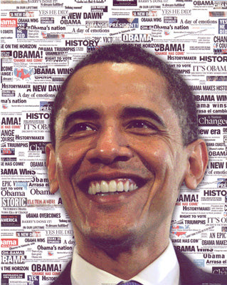 Obama Mini 7 - News Poster (8 inch by 10 inch) -  DiversityStore.Com®