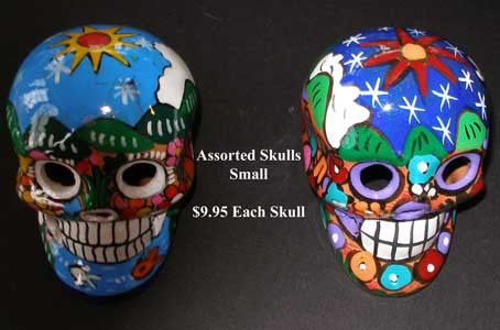 Item# MX6 Dia de los Muertos Skulls (Small) -  DiversityStore.Com®