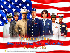 Item# VET18  Veterans Day  - Honoring Courage