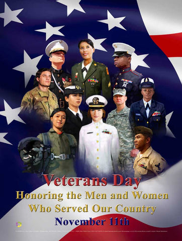 Item# VET5 Veterans Day Honoring the Men and Women Who Served Our Country (GSA) -  DiversityStore.Com®