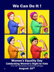 Item# WED1424x36  Custom Made (24x36 inches)Women's Equality Day 100TH Anniversary Edition - Available Custom Made Only
