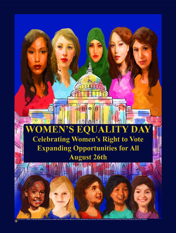 Item# WED19 2019 Women's Equality Day Poster - Expanding Opportunities for All... GSA -  DiversityStore.Com®