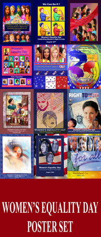 Item# WEDPS Women's Equality Day Poster Poster Set.. GSA -  DiversityStore.Com®