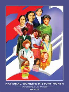 Item# WH11 National Women's History Month  Our History is Our Strength Poster.(GSA) -  DiversityStore.Com®