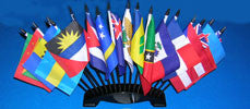 1tem# CAF1 Caribbean 17 Flag Set .. OM -  DiversityStore.Com®