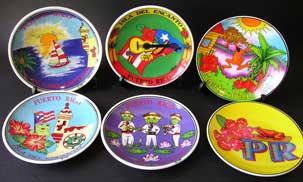 Puerto Rico Mini Plates .. OM -  DiversityStore.Com®