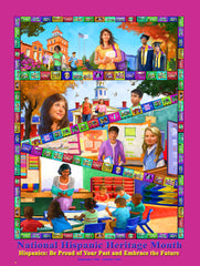 Hispanic Heritage Month Theme - Custom Made Large 24x36 ... Item# H2024X36