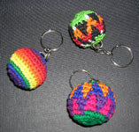 Key Chain- Pelotas - Kickballs  .. OM -  DiversityStore.Com®