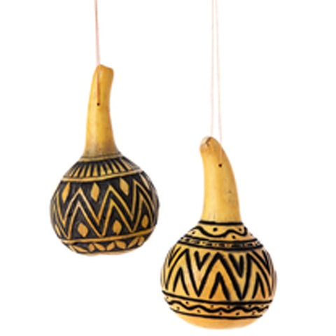 Item# SW6 African Hanging Gourd - Hand Etched Price $9.95 each (one Hanging Gourd)- OM -  DiversityStore.Com®